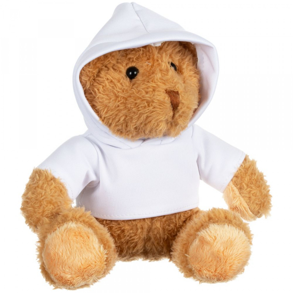 Мягкая игрушка «Мишка Cuddleton» в белом худи - купить оптом