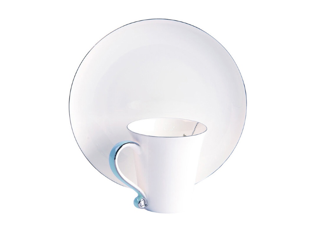 Кружка Valerie Concept CUP ALICE BLU, белый - купить оптом