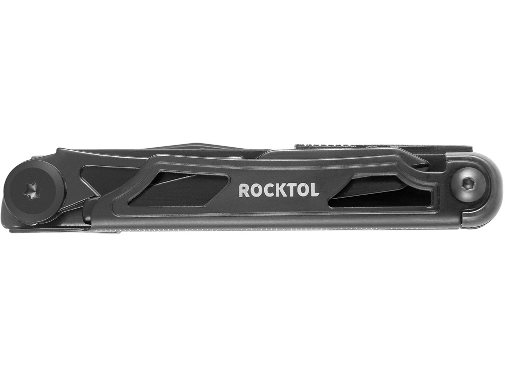 Нож-мультитул Rocktol 12 в 1, кожаный чехол, черный - купить оптом