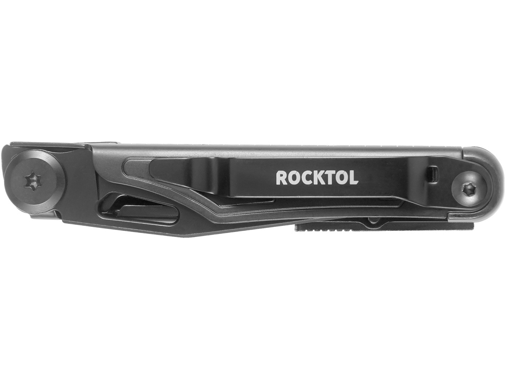Нож-мультитул Rocktol 12 в 1, кожаный чехол, черный - купить оптом