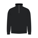 Толстовка на молнии унисекс FLOW, черная, размер 3XL/4XL