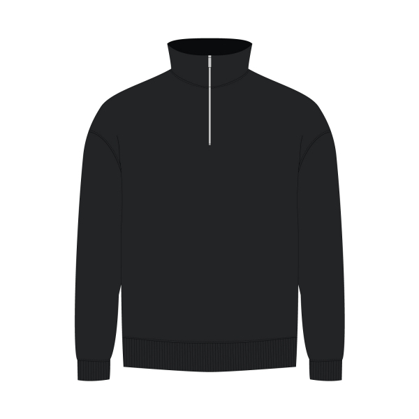 Толстовка на молнии унисекс FLOW, черная, размер 3XL/4XL - купить оптом