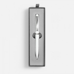 Ручка шариковая Bolt Soft Touch в футляре, белая, фото 1