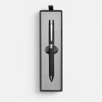 Ручка шариковая Broad Ring Soft Touch в футляре, черная, фото 1