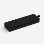 Ручка шариковая Broad Ring Soft Touch в футляре, черная, фото 2
