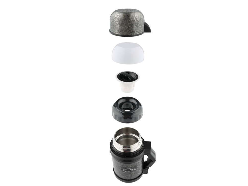 Термос из нерж. стали тм ThermoCafe HAMMP-1200-HT, 1.2L, серый - купить оптом