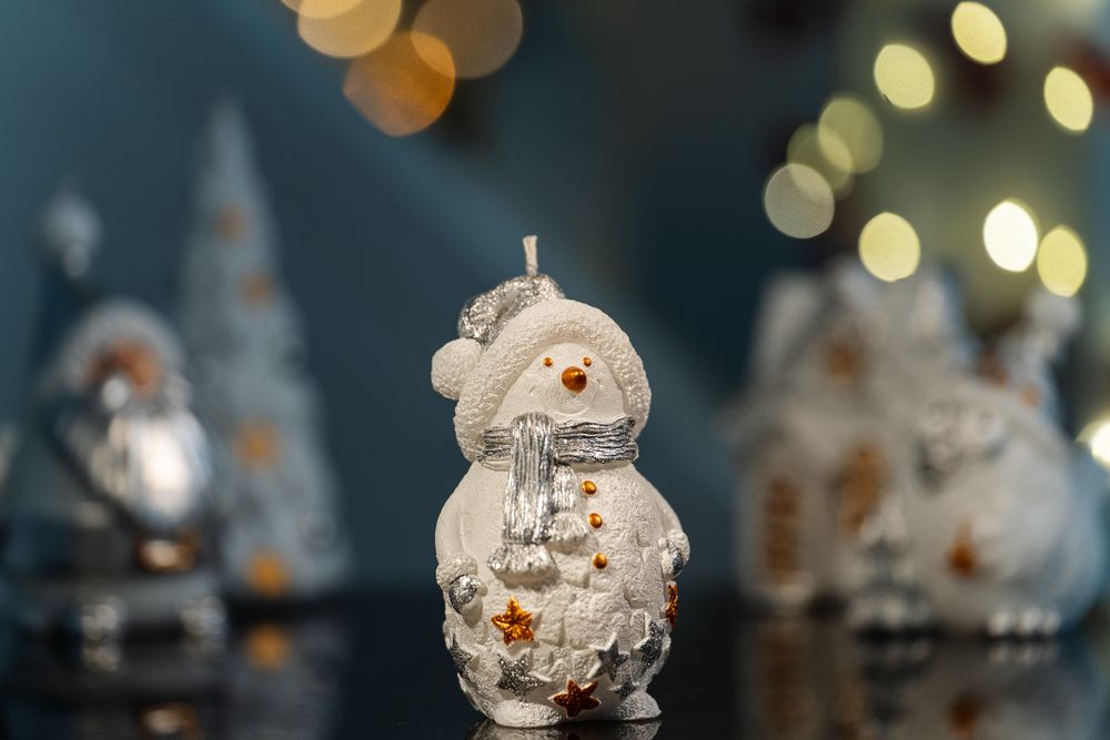 Свеча Christmas Twinkle, снеговик - купить оптом