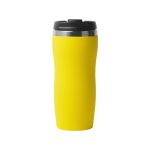 Термокружка Double wall mug C1, soft touch, 350 мл, желтый, фото 2