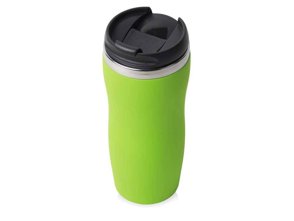 Термокружка Double wall mug C1, soft touch, 350 мл, зеленое яблоко - купить оптом