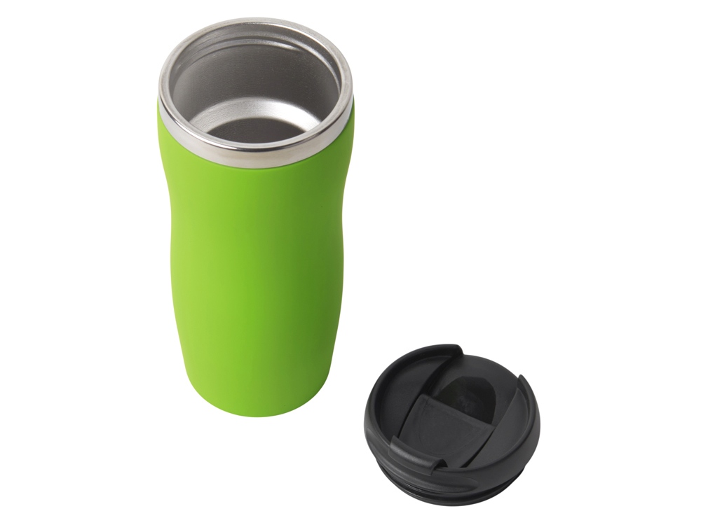 Термокружка Double wall mug C1, soft touch, 350 мл, зеленое яблоко - купить оптом