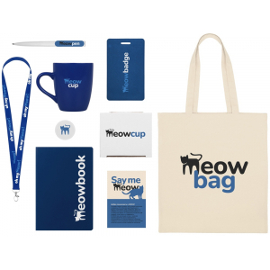 Welcome pack Starter Bundle, синий с нанесением - купить оптом