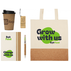 Welcome pack Hello eco, натуральный с нанесением - купить оптом
