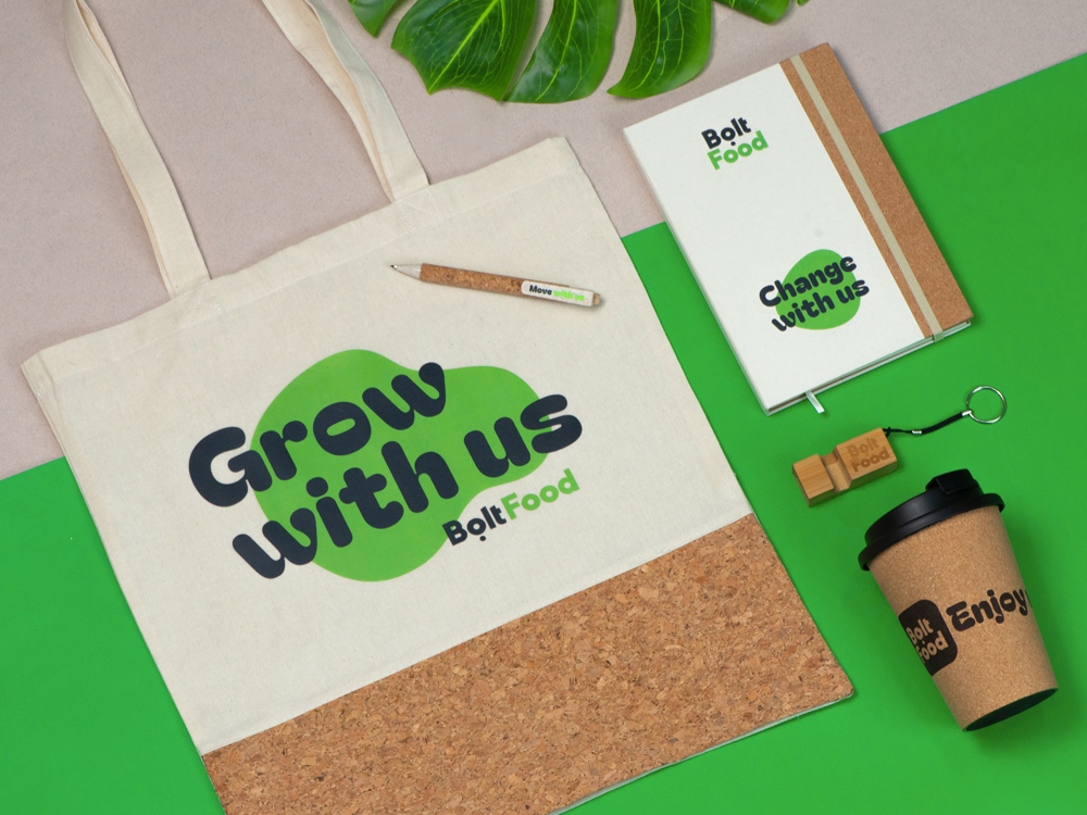 Welcome pack Hello eco, натуральный с нанесением - купить оптом