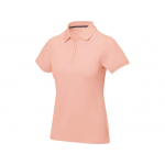 Calgary женская футболка-поло с коротким рукавом, pale blush pink, бледно-розовый