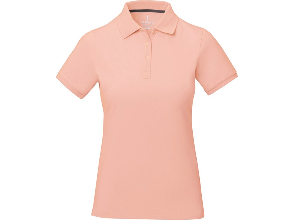 Calgary женская футболка-поло с коротким рукавом, pale blush pink, бледно-розовый - купить оптом