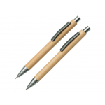 Набор ручка и механический карандаш Tender bamboo, натуральный, фото 1