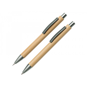 Набор ручка и механический карандаш Tender bamboo, натуральный - купить оптом