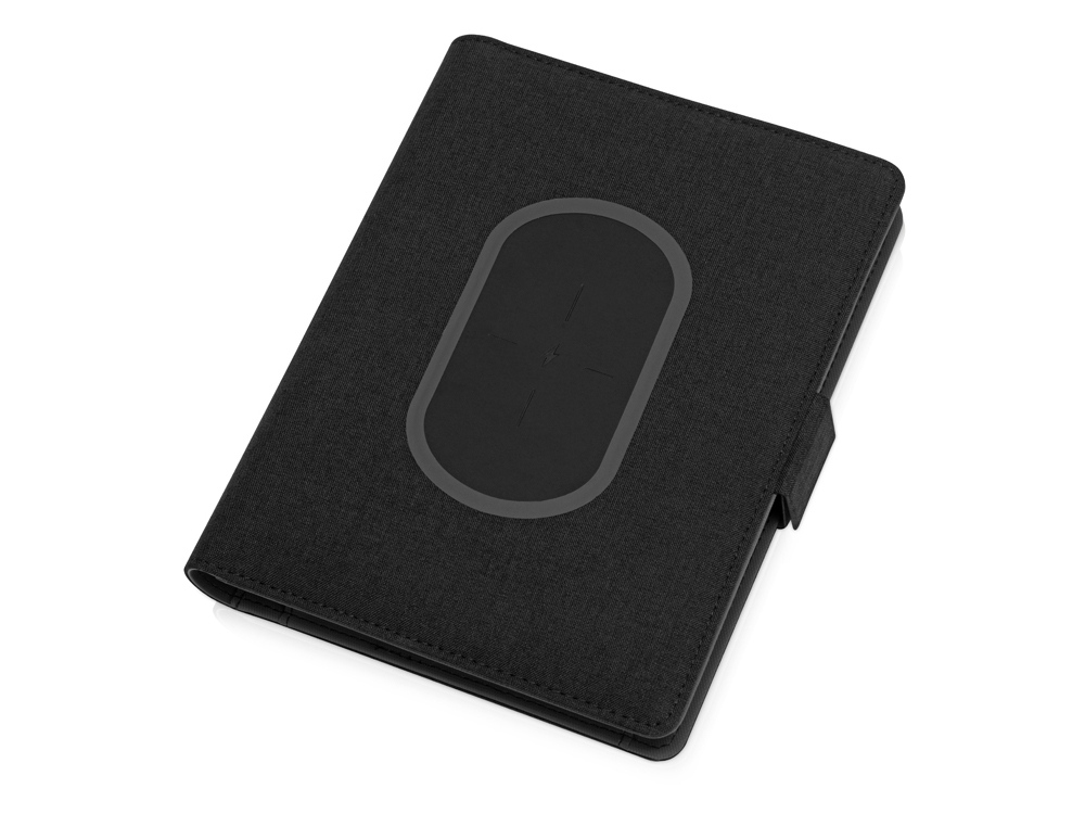 Органайзер с беспроводной зарядкой 5000 mAh Powernote, темно-серый (P) - купить оптом