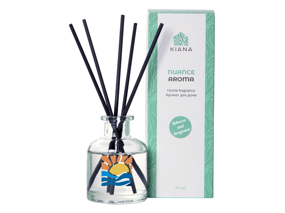 Ароматический диффузор Tobacco and bergamot (Р), прозрачный, серый - купить оптом