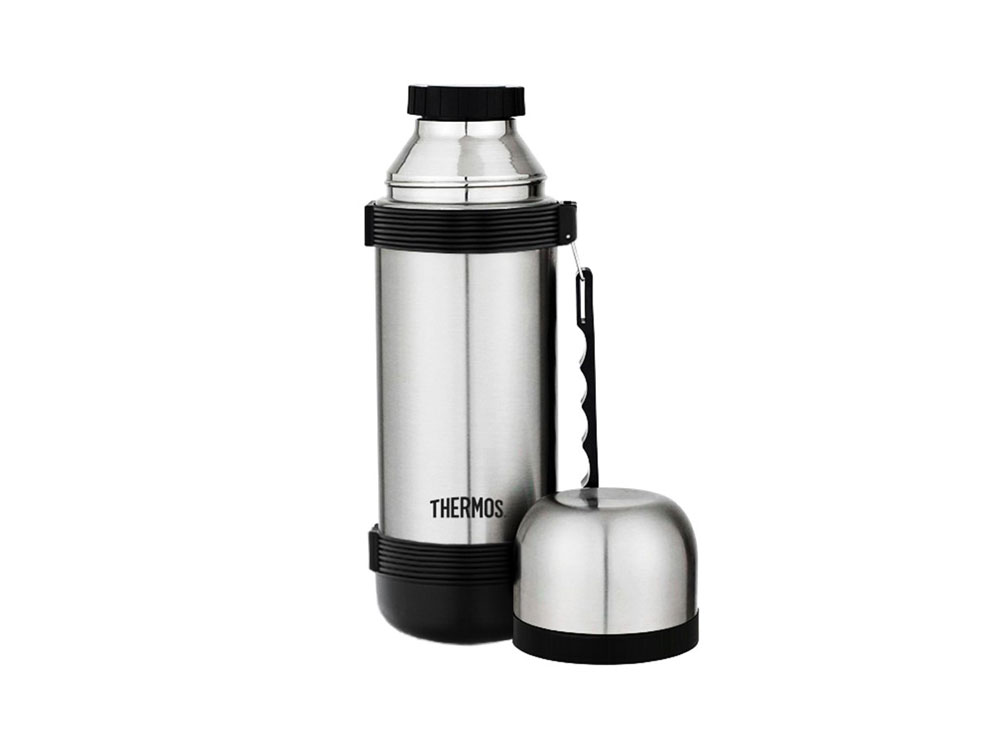 Термос из нерж. стали тм THERMOS 2550 Stainless Steel Vacuum Flask  1L, серебристый - купить оптом