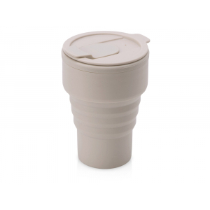 Силиконовый складной стакан GoCup, бежевый - купить оптом