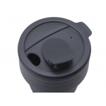 Силиконовый складной стакан GoCup, темно-серый, фото 4