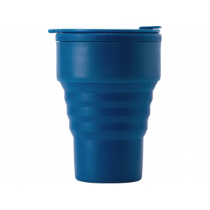 Силиконовый складной стакан GoCup, индиго - купить оптом
