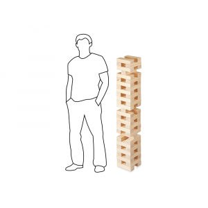 Игра из дерева XL Tower, 57 брусков, натуральный - купить оптом