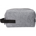 Косметичка из РПЕТ фетра с ручкой Felt, серый с черным, фото 4