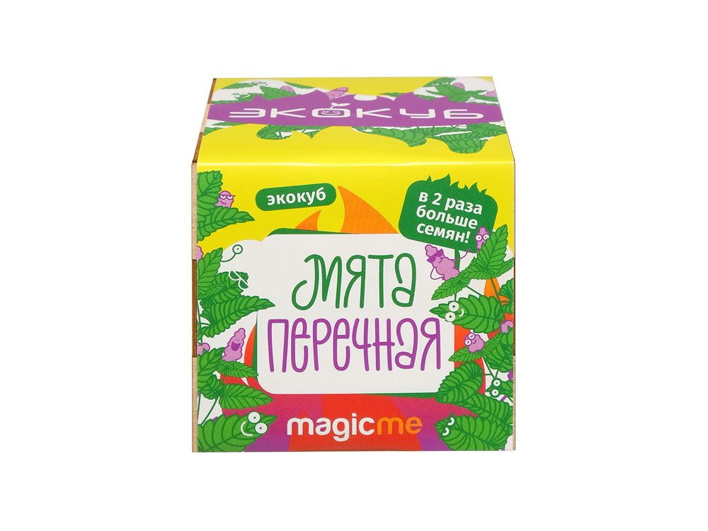 Набор для выращивания Экокуб Magicme Мята, желтый - купить оптом