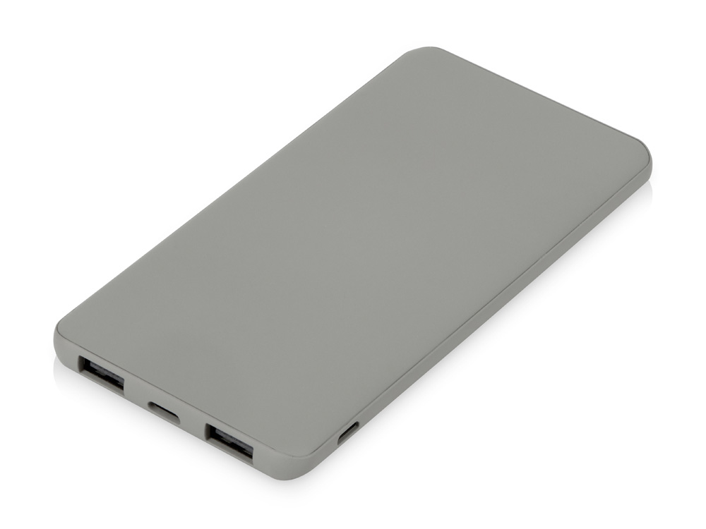 Подарочный набор c пластиковой ручкой, повербанком С1, 5000 mAh, серый - купить оптом