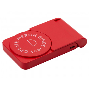 Внешний магнитный аккумулятор MagnIQ, красный, 5000 mAh (тампопечать) - купить оптом