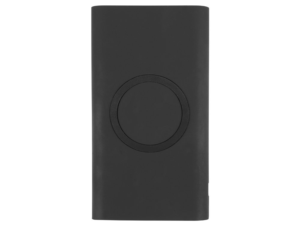 Портативный набор с беспроводным зарядным устройством (power bank) Force, 8000 mAh, черный - купить оптом