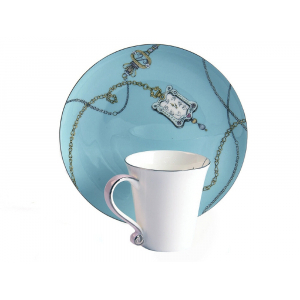 Кружка Valerie Concept CUP ALICE PINK, белый - купить оптом