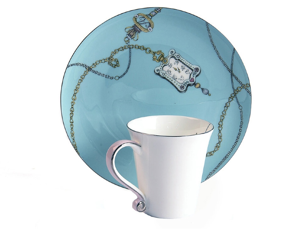 Кружка Valerie Concept CUP ALICE PINK, белый - купить оптом