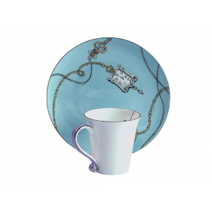 Кружка Valerie Concept CUP ALICE LILAC, белый - купить оптом