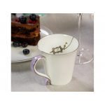 Кружка Valerie Concept CUP ALICE LILAC, белый, фото 4