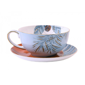 Набор чашка и блюдце Valerie Concept TEA SET TRO, голубой - купить оптом