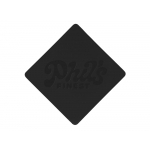 ПАТЧ РОМБ soft-touch (чёрный) 7,6 х 7,6 см, черный, фото 2