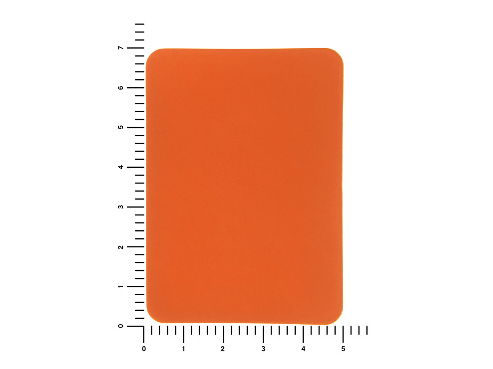 ПАТЧ ПРЯМОУГОЛНЫЙ soft-touch (оранжевый ) 5,0 х 7,0 см - купить оптом
