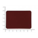 ПАТЧ ПРЯМОУГОЛНЫЙ soft-touch (коричневый ) 5,0 х 7,0 см, фото 1