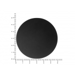 ПАТЧ КРУГ soft-touch (чёрный) 6,0 х 6,0 см, черный, фото 1
