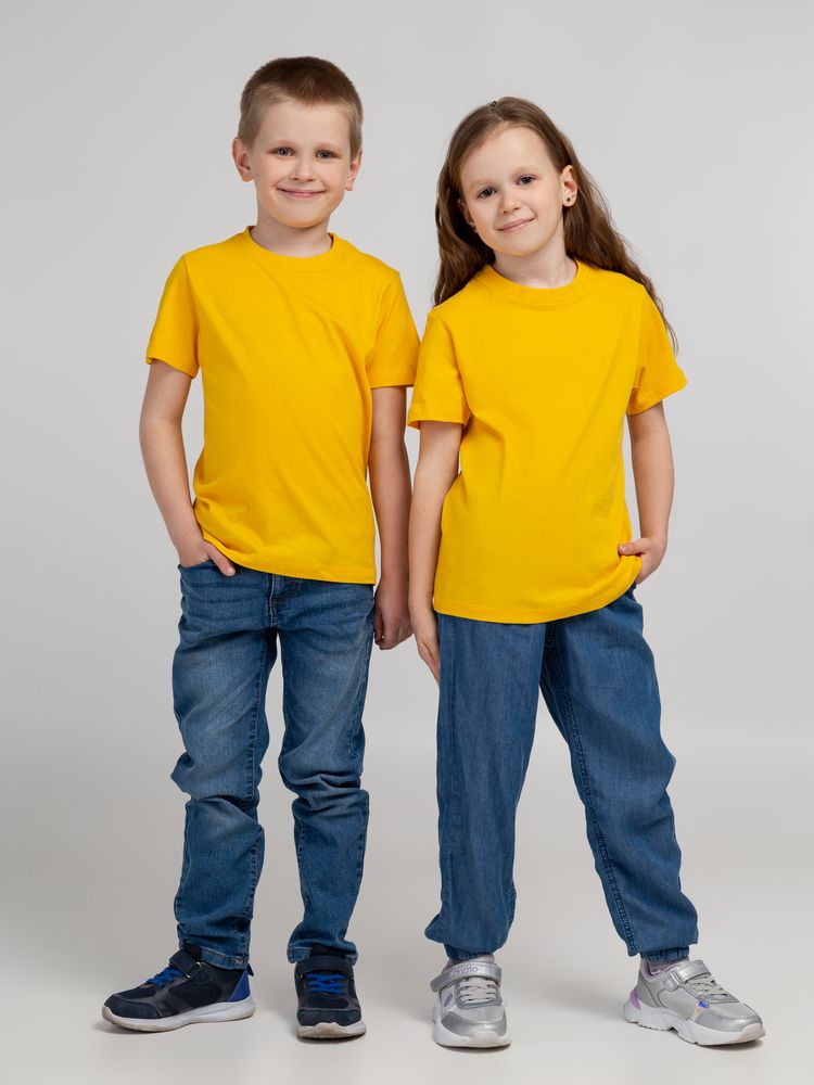 Футболка детская Regent Kids 150, желтая - купить оптом