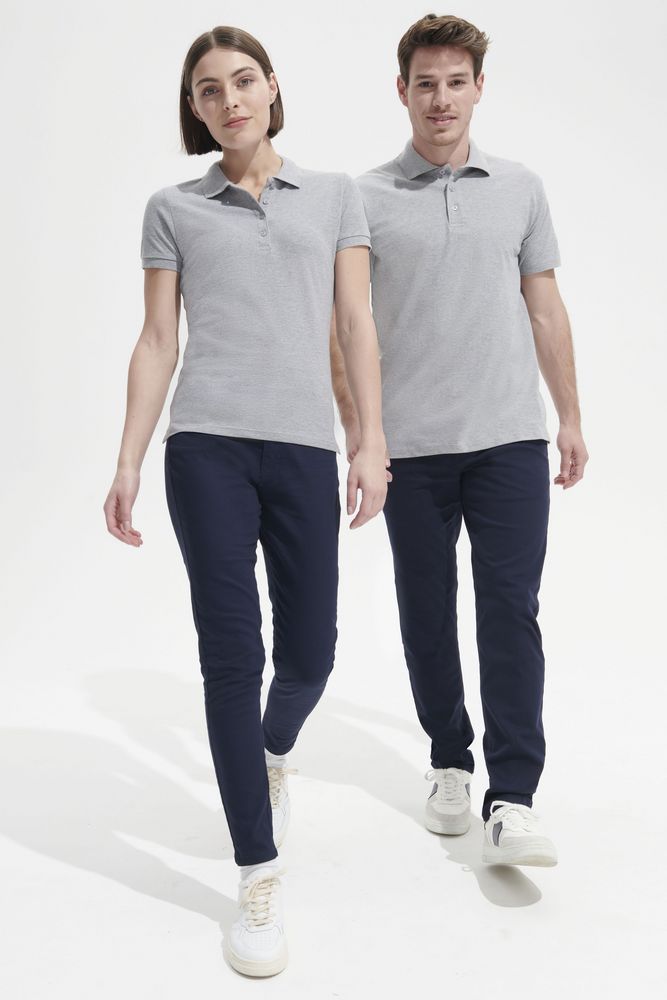 Рубашка поло мужская Spring 210, белая - купить оптом