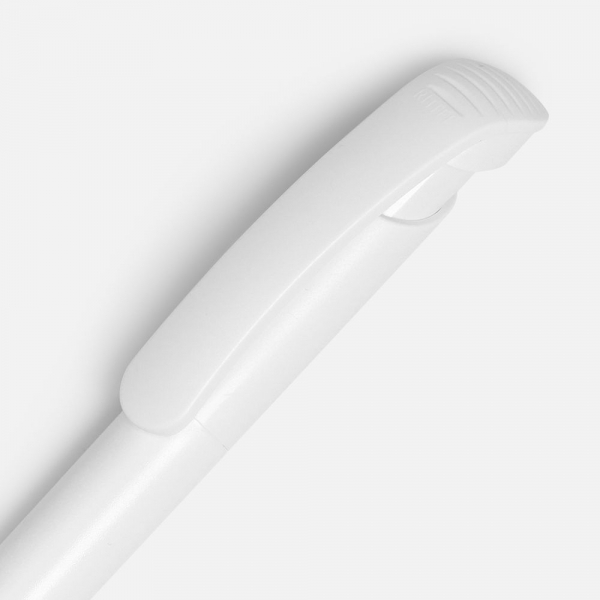 Ручка шариковая Clear Solid, белая - купить оптом