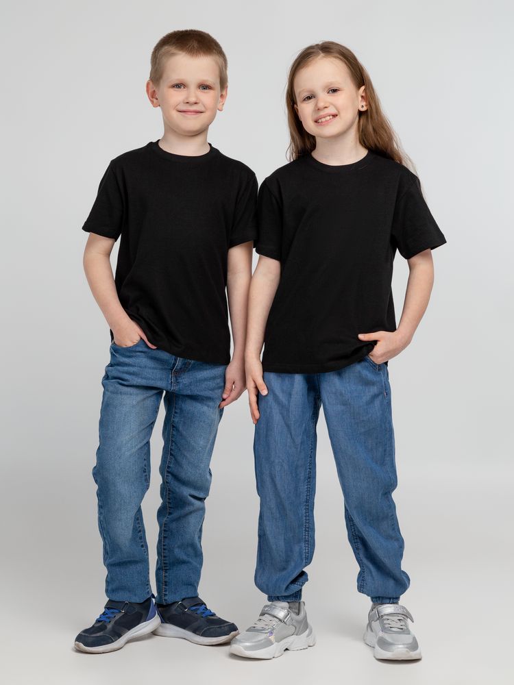 Футболка детская Regent Kids 150, черная - купить оптом