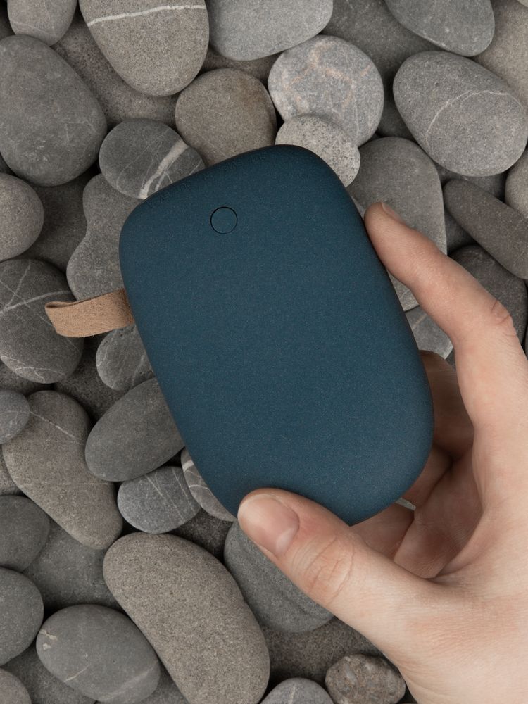 Внешний аккумулятор Pebble 7800 мАч, серо-синий - купить оптом