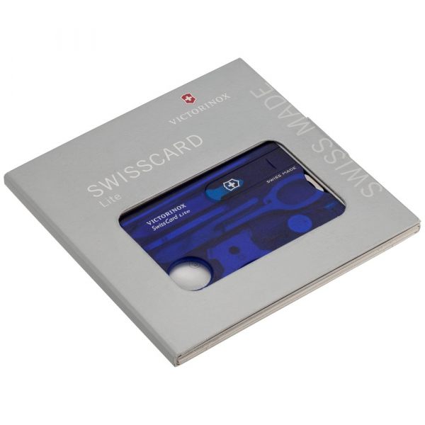 Набор инструментов SwissCard Lite, синий - купить оптом