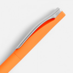 Ручка шариковая Pin Soft Touch, оранжевая, фото 2