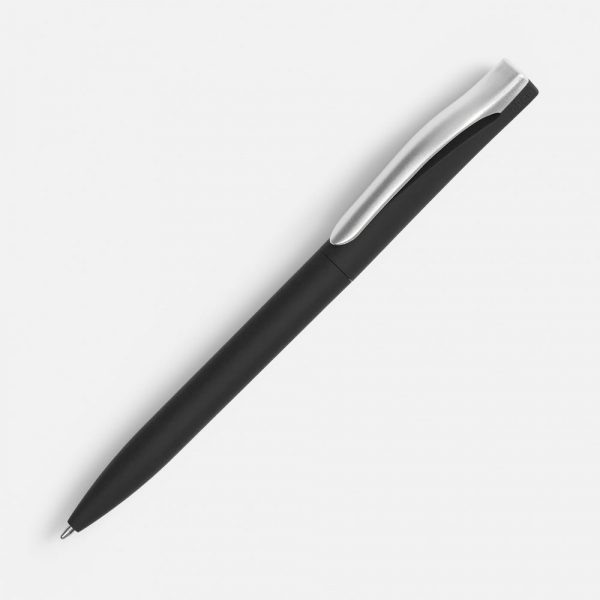 Ручка шариковая Pin Soft Touch, черная - купить оптом